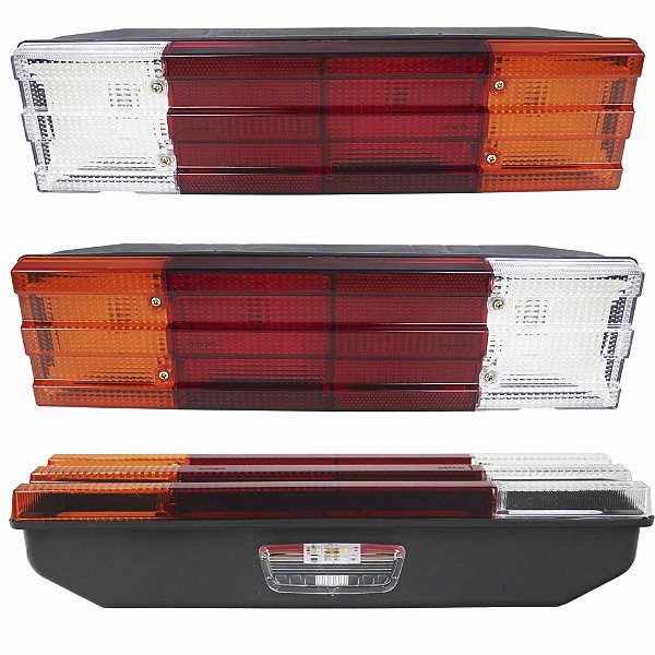 PAR Lanterna Traseira Caminhão MB 1113 1418 1618 1620 2013 LED 24V