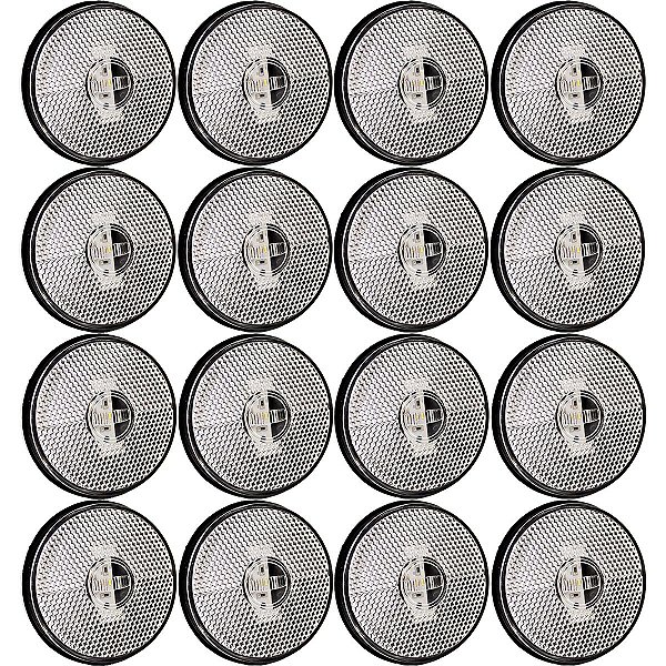 16 Lanterna Lateral Caminhão Carreta Baú Randon LED BIVOLT CR