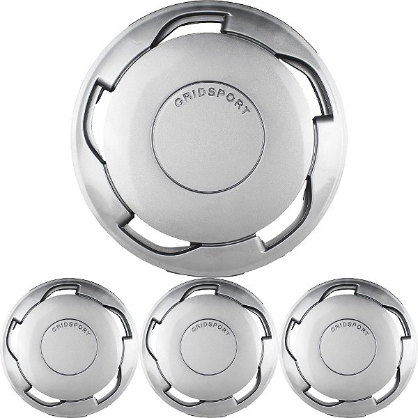 JG 4 Calota Orbital UNIVERSAL Aro 14 Prata Brilhante