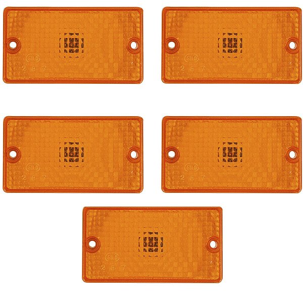 5 Lanterna Vigia Teto para Ônibus Busscar com Soquete AM