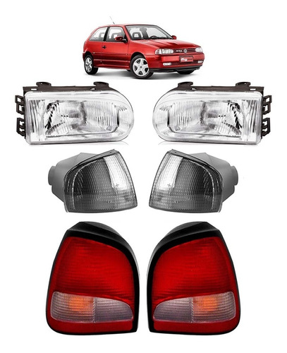Farol Lanterna Dianteira Traseira Gol 1995 1996 97 98 99 FU