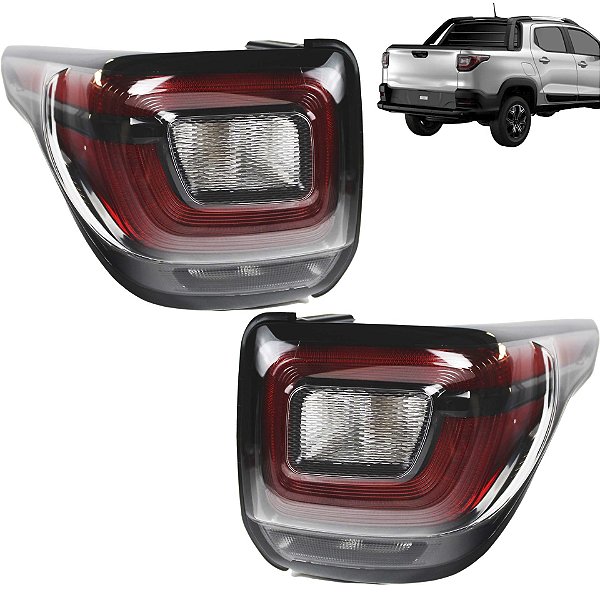 PAR Lanterna Traseira Strada 2020 2021 22 23 24 25 26 Bicolor