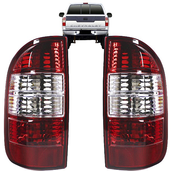 PAR Lanterna Traseira S10 2008 2009 2010 2011 2012 Bicolor