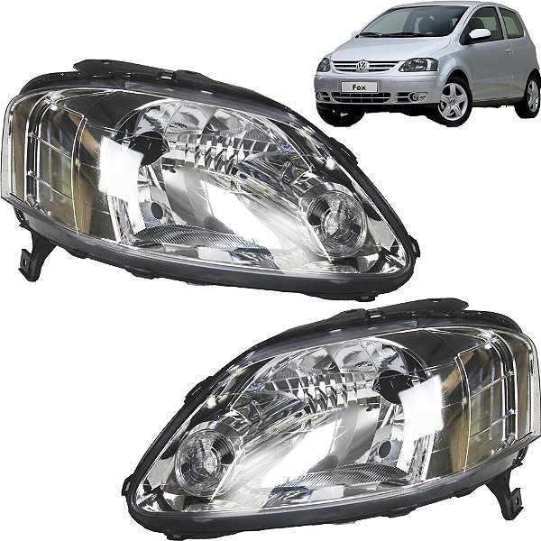 PAR Farol Fox 2004 2005 2006 2007 a 2009 Foco Simples Cromado