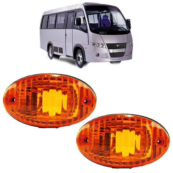 2 Lanterna Pisca Seta para Ônibus Marcopolo Torino Volare AM