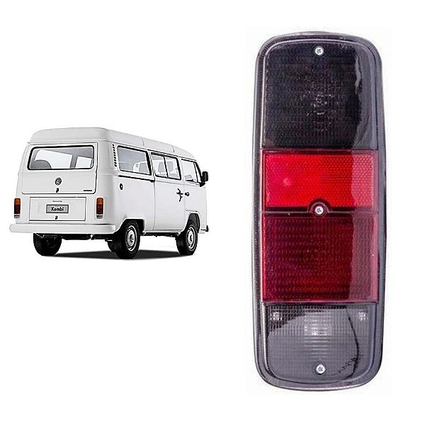 Lanterna Traseira Kombi Vermelha Fumê SEM SOQUETE