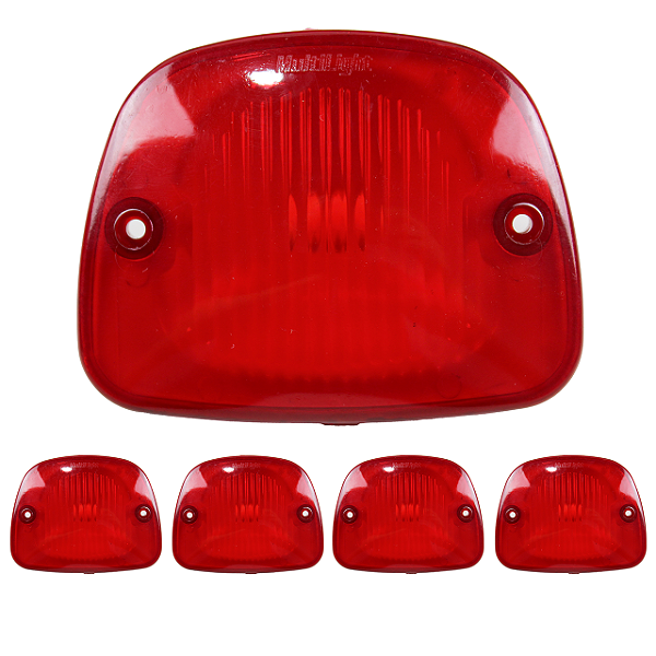 5 Lanterna Vigia Teto para Ônibus Marcopolo G6 + Soquete LENTE BAIXA VM