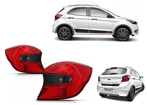 PAR Lanterna Traseira Ford Ka Hatch 2015 2016 2017 2018 Fumê