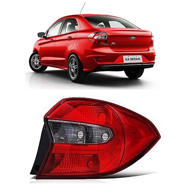 Lanterna Traseira Ka Sedan 2015 2016 2017 2018 Fumê LD