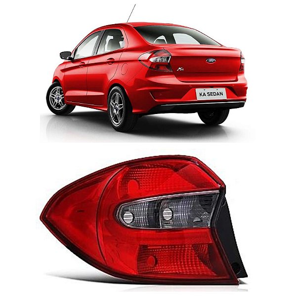 Lanterna Traseira Ka Sedan 2015 2016 2017 2018 Fumê LE