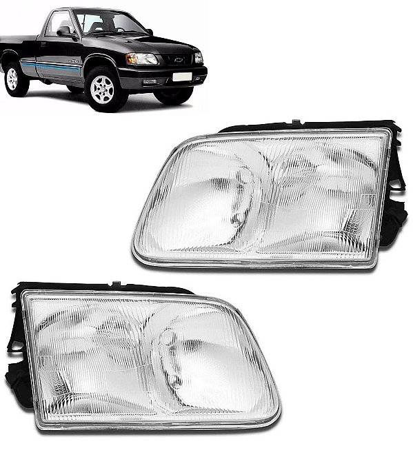 PAR Farol S10 Blazer 1995 1996 1997 1998 99 2000 com Suporte