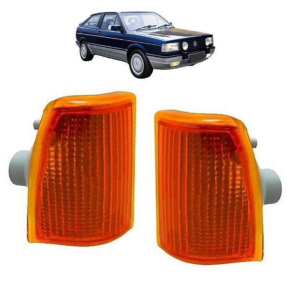 PAR Lanterna Dianteira Pisca Gol Voyage 87 88 89 90 Encaixe Cibie Cor Âmbar