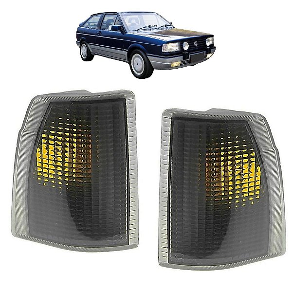 PAR Lanterna Dianteira Pisca Gol Voyage 87 88 89 90 Encaixe Cibie Cor Fumê