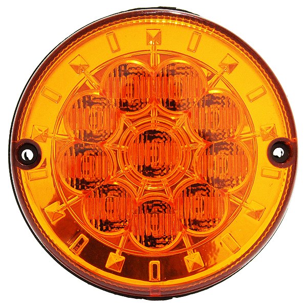 Lanterna Traseira 125mm Ônibus Caminhão Carreta 10 LED AM 12V