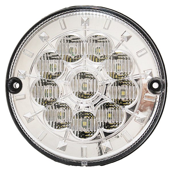 Lanterna Traseira 125mm Ônibus Caminhão Carreta 10 LED CR 12V