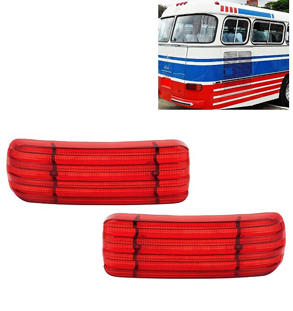 2 Lente Traseira para Ônibus Mercedes-Benz O355 O364 VM