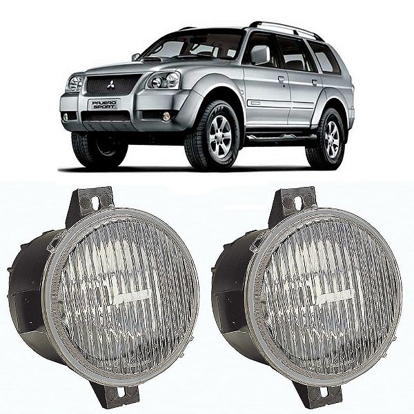 Farol de Milha Mitsubishi Pajero Sport 2004 Estriado PAR