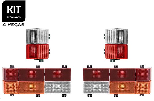 Lanterna Dianteira e Traseira Ônibus Caio Vitoria KIT PAR