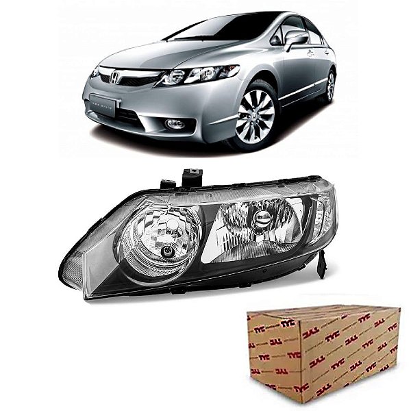 Farol Honda New Civic 2007 2008 2009 2010 2011 Lado Esquerdo Original TYC