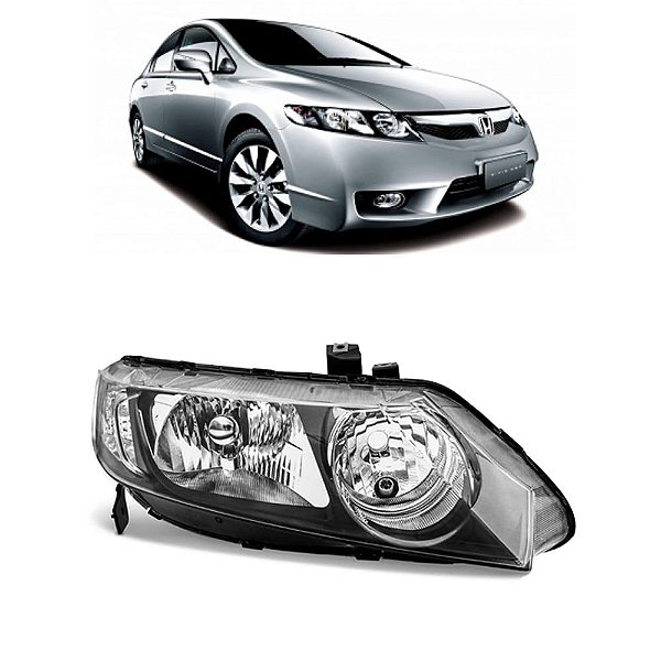Farol Honda New Civic 2007 2008 2009 2010 2011 Lado Direito Prime