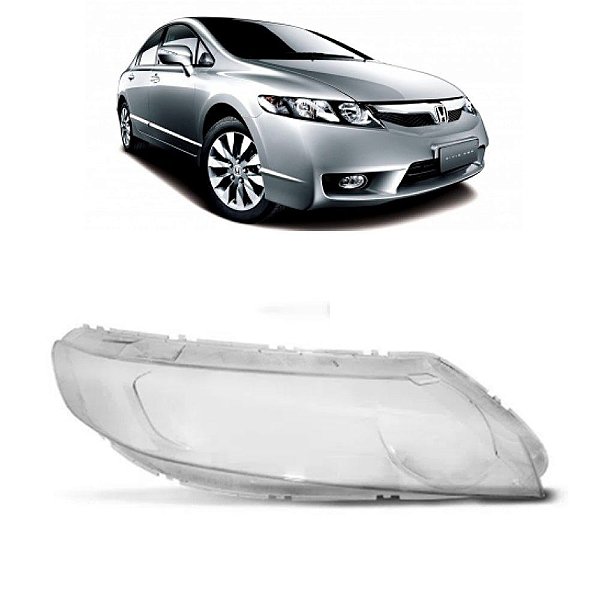 Lente do Farol Honda New Civic 2007 2008 2009 2010 2011 Lado Direito