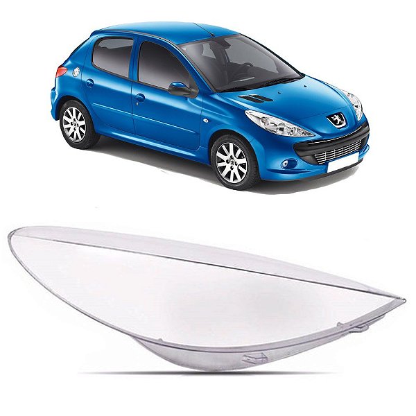 Lente do Farol Peugeot 207 2009 2010 2011 2012 2013 Lado Direito