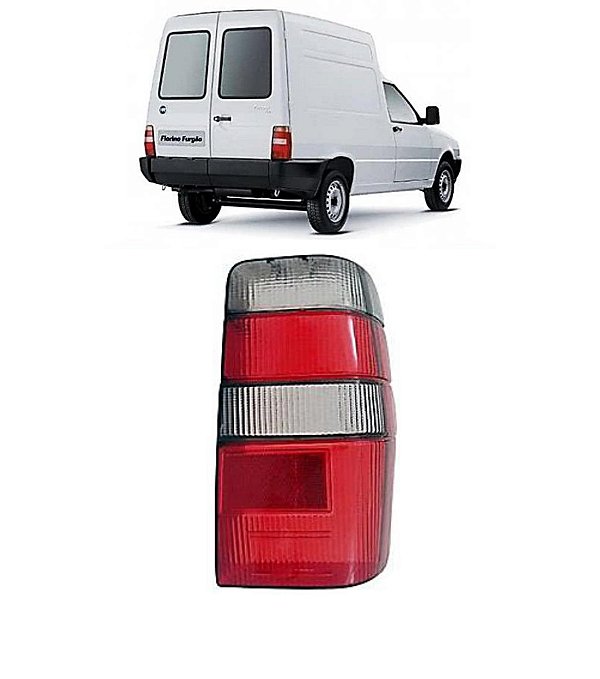 Lente Traseira Fiorino Elba 1986 a 1997 Vermelho FUMÊ LD