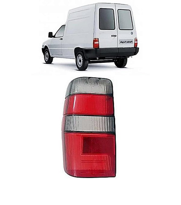 Lente Traseira Fiorino Elba 1986 a 1997 Vermelho FUMÊ LE