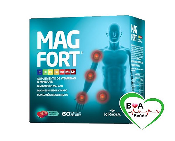 MAGFORT SUPLEMENTOS DE VITAMINAS E MINERAIS COM 60 CAPS MAG FORT BOA SAUDE LOJA VIRTUAL