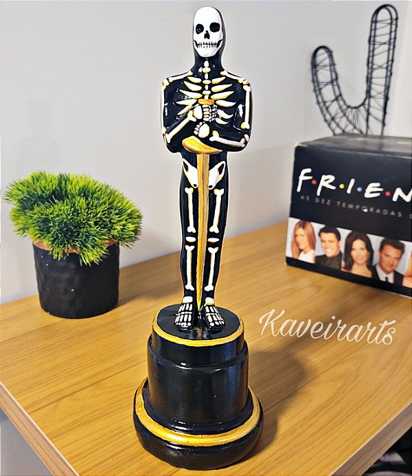 Estatueta Oscar Esqueleto