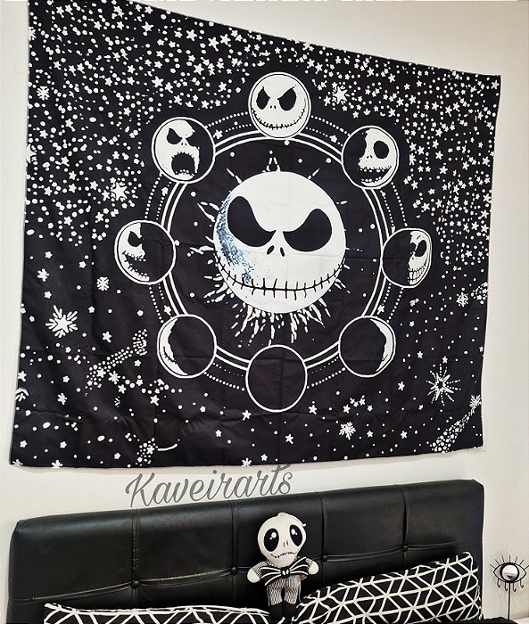 Bandeira de Parede Jack Skellington  ( O Estranho Mundo de Jack)