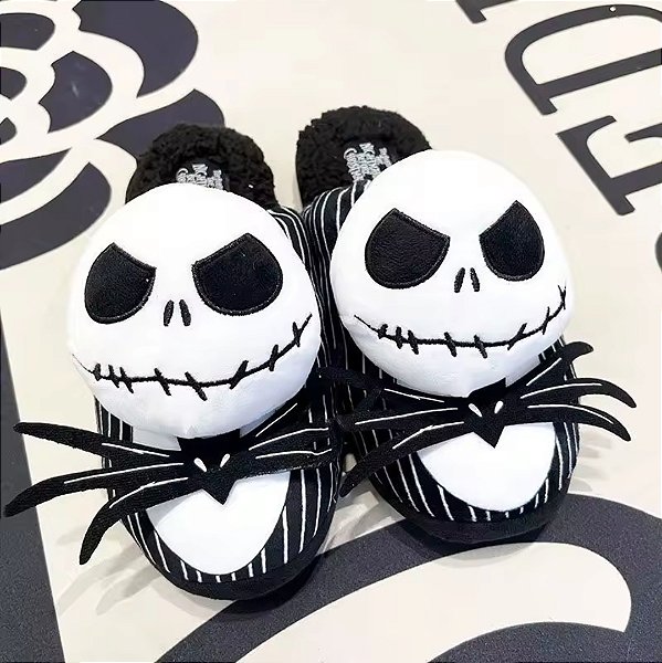 Pantufa Chinelo Jack Skellington (O estranho Mundo de Jack)