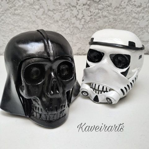 Caveiras Darth Vader e Stormtrooper