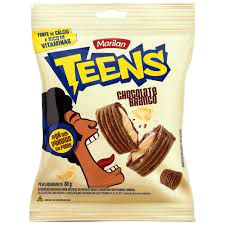 BISCOITO MARILAN TEENS 80G CHOCOLATE BRANCO