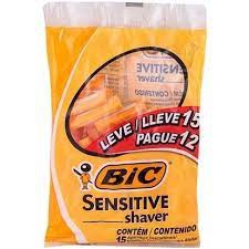 APARELHO DE BARBEAR BIC SENSITIVE SHAVER LV15 PG12UNDS