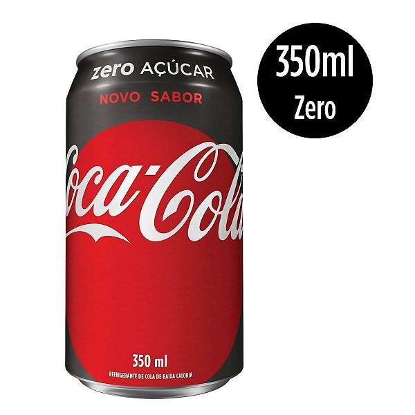 REFRIGERANTE COCA-COLA 350ML ZERO LATA