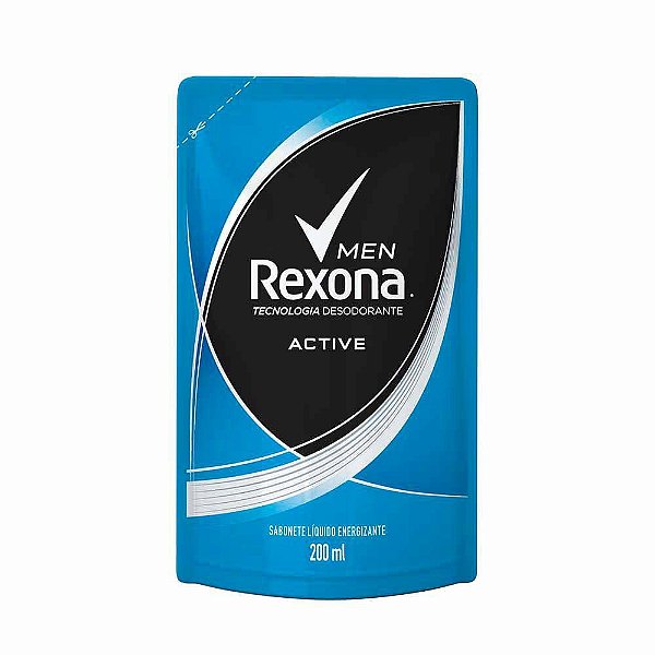 SABONETE LIQUIDO REXONA 200ML ACTIVE REFIL