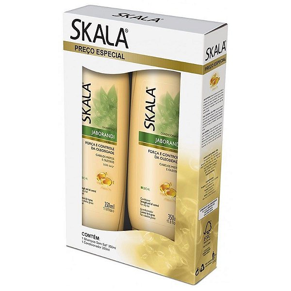 KIT SHAMPOO E CONDICIONADOR  SKALA 650ML JABORANDI