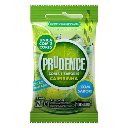 PRESERVATIVO PRUDENCE CAIPIRINHA C/3UNDS