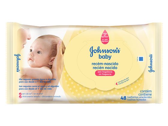 Lencos Umedecidos Johnsons Baby C/48UNDS Recem-Nascido