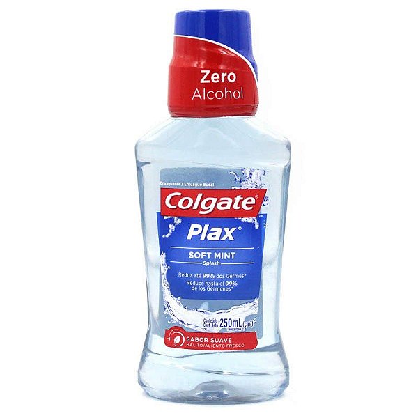 ANTISSEPTICO BUCAL COLGATE PLAX 250ML SOFT MINT ZERO ALCOOL