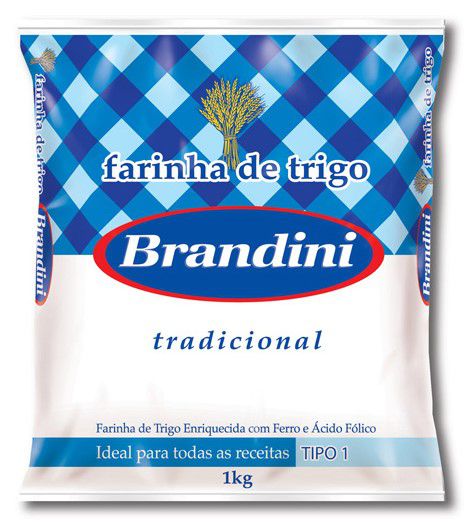FARINHA DE TRIGO BRANDINI 1KG S/FERMENTO