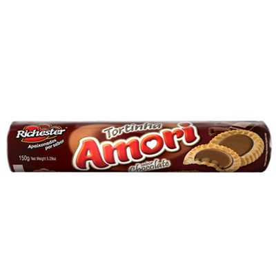 BISCOITO RICHESTER AMORI 150G AMORI TORTINHAS CHOCOLATE