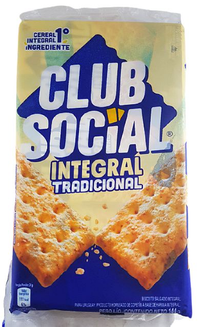 BISCOITO CLUB SOCIAL 144G INTEGRAL