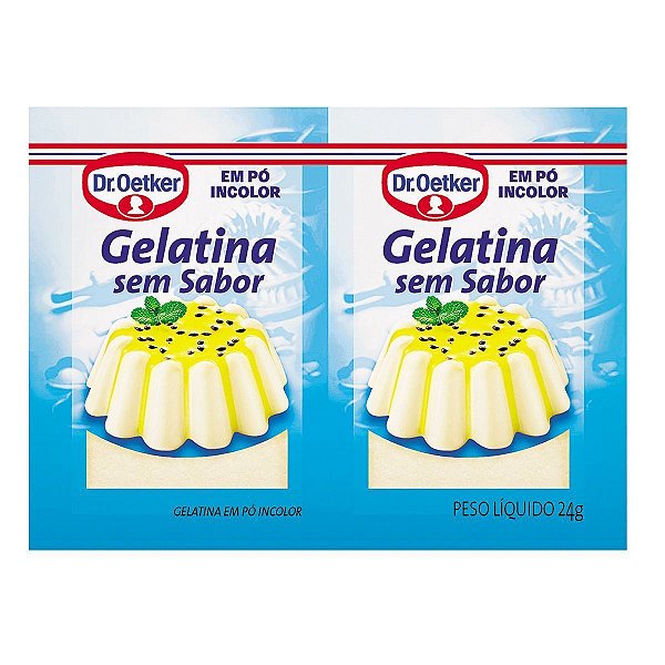 GELATINA DR.OETKER 24G SEM SABOR C/2UND