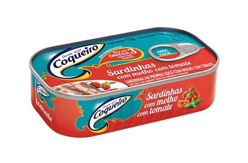 SARDINHAS COQUEIRO 125G TOMATE