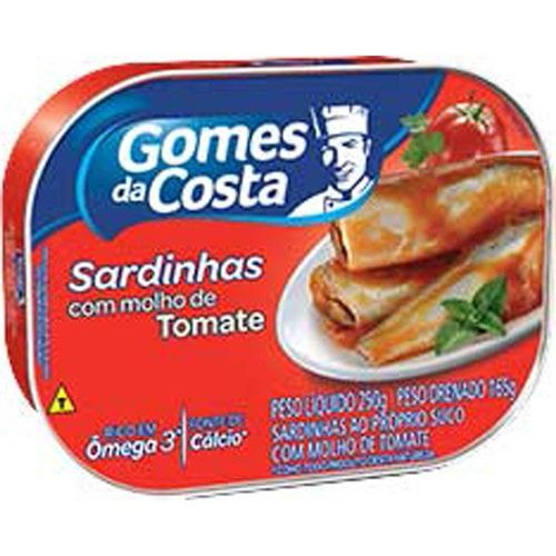 SARDINHAS GOMES COSTA 250G TOMATE