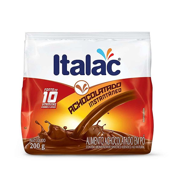 ACHOCOLATADO EM PO ITALAC 200G SCH