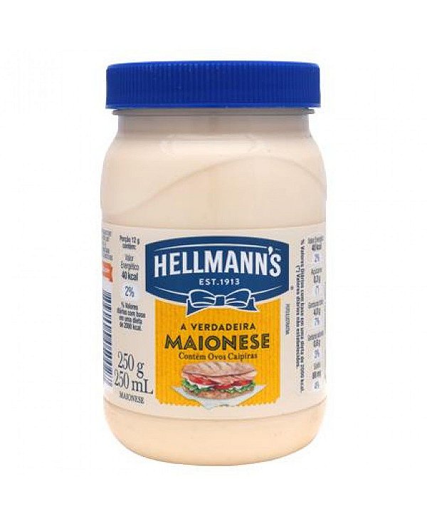 MAIONESE HELLMANNS 250G POTE