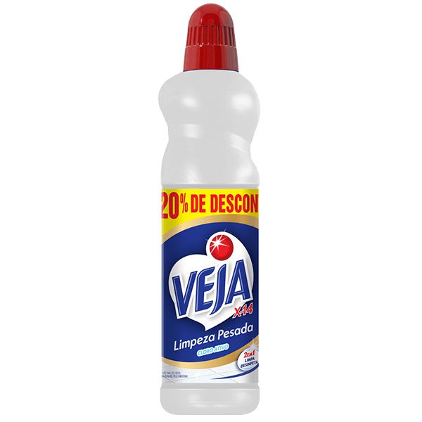 Veja Limpeza Pesada 500Ml Cloro 2Em1 20%Desconto